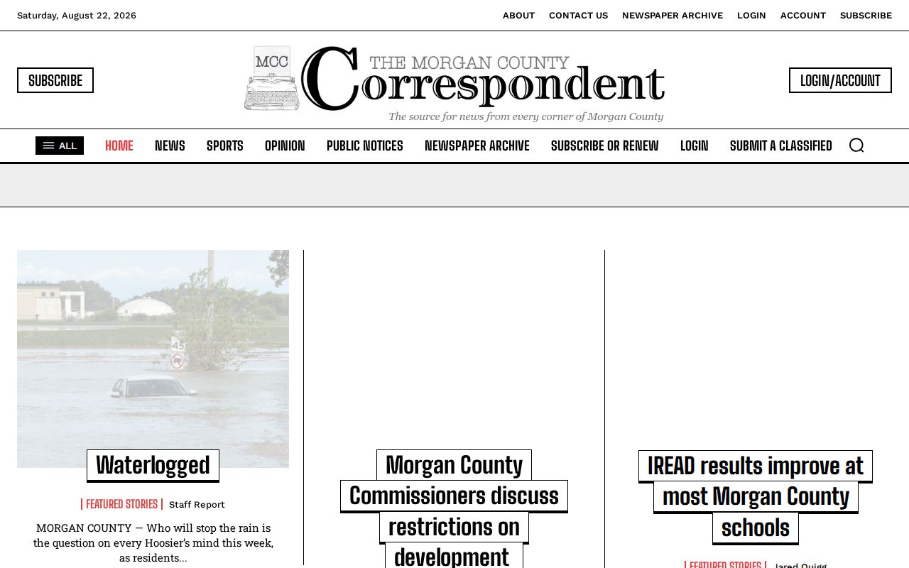 Morgan County Correspondent local sheriff report and court news source